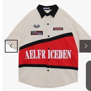 Aelfric Eden Patchwork Short Sleeve Shirt Nwt‎ in packaging S